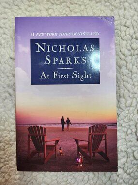 Nicholas Sparks At First Sight Paperback Fiction Grand Central 2013 Light Wear